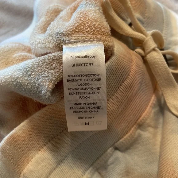 n:philanthropy Tie Dye Distressed Lounge Shorts - Picture 5 of 8